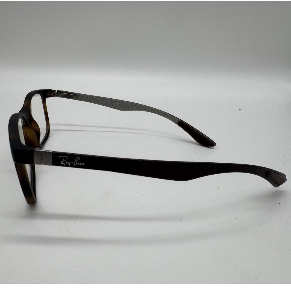 Ray-Ban RB 8903 5200 Carbon Fiber Tortoise Eyeglass Frames 53-18-145 Tech - Picture 4 of 8